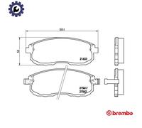 Front Brake Pad Set BREMBO P 56 021 for Nissan Teana/Maxima/QX/Cefiro/200SX/Silv