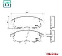 BRAKE PAD SET DISC BRAKE P 56 021 FOR INFINITI SUZUKI NISSAN TEANA 3.0L I30 1.6L