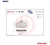 BREMBO P 56 024 Brake pad set