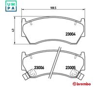BRAKE PAD SET DISC BRAKE P 56 033 FOR NISSAN SENTRA SABRE PULSAR/Hatchback/VI