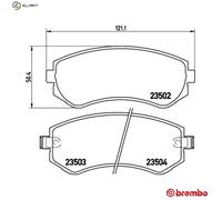BREMBO P 56 039 Brake pad set