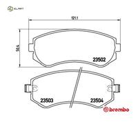 BRAKE PAD SET DISC BRAKE P 56 039 FOR NISSAN PATROL/GR/V/Pickup/IV/Wagon/Mk/II