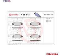 BREMBO P 56 042 Brake pad set