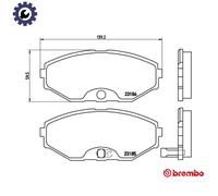 BREMBO P 56 045 Brake pad set