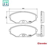 Brembo Brake Pad Set P 56 045 – Disc Brake – Fits Infiniti, Nissan
