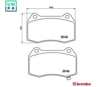 Fits NISSAN 350 Z Brembo Brake Pads Front Roadster 2003-