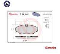 BRAKE PAD SET DISC BRAKE P 56 061 FOR RENAULT TRAFIC/II/Rodeo/Platform/Chassis