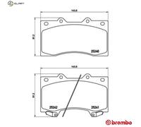 BREMBO P 56 081 Brake pad set
