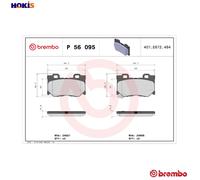 Brake pads P 56 095 BREMBO for NISSAN INFINITI