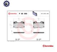 Brake pads P 56 095 BREMBO for NISSAN INFINITI
