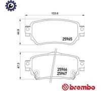 BREMBO P 56 098 Brake Pads