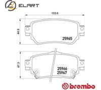 BREMBO P 56 098 Brake Pads
