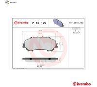 BREMBO P 56 100 Brake Pads