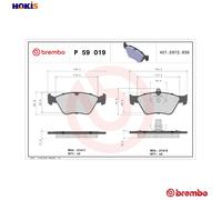 BREMBO P 59 019 Brake pad set