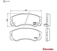 Brembo Brake Pads P59 020 (10172014A) - Disc Brake for Opel, Isuzu, Holden