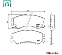 BRAKE PAD SET DISC BRAKE P 59 020 FOR HOLDEN JACKAROO/MONTEREY RODEO/Pickup 3.1L
