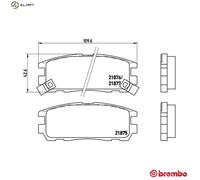 BREMBO P 59 021 Brake pad set