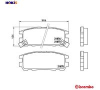 BREMBO P 59 021 Brake pad set