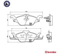 BREMBO P 59 030 Brake pad set