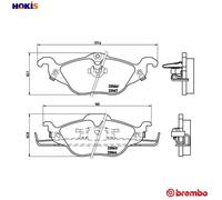 BRAKE PAD SET DISC BRAKE P 59 030 FOR HOLDEN VAUXHALL ASTRAVAN/Mk/IV OPEL