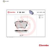 Brake Pads Set fits OPEL VIVARO A 2.5D Rear 03 to 14 Brembo 1605199 93192389 New