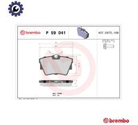 Brake Pads Set fits OPEL VIVARO A 2.5D Rear 03 to 14 Brembo 1605199 93192389 New