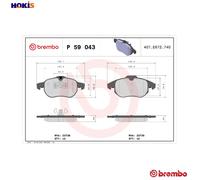 BREMBO P 59 043 Brake pad set