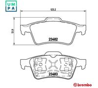 BREMBO P 59 044 Brake pad set