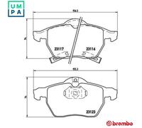 BRAKE PAD SET DISC BRAKE P 59 048 FOR HOLDEN ASTRA/Hatchback/Convertible SAAB