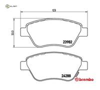 BRAKE PAD SET DISC BRAKE P 59 051 FOR FIAT DOBLO/MONOCAB/Box/Body/MPV OPEL