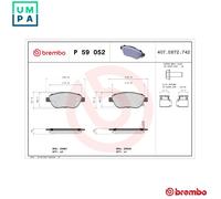 Brembo Brake Pad Set Front With Caliper Screws For Fiat 500L Opel Corsa Vauxhall