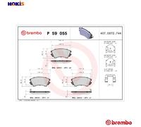 Brembo P59055 Front Disc Brake Pad - Set of 4