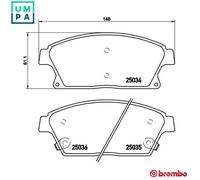 BRAKE PAD SET DISC BRAKE P 59 077 FOR CADILLAC BUICK VAUXHALL ASTRA/Mk/VI 2.5L