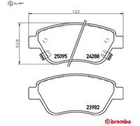 Brake pads P 59 081 BREMBO for OPEL ADAM
