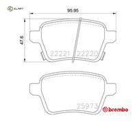BRAKE PAD SET DISC BRAKE P 59 086 FOR VAUXHALL CORSA/Mk/IV/VAN ADAM CORSAVAN