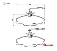 BRAKE PAD SET DISC BRAKE P 61 056 FOR PEUGEOT DHW 1.9L LFY /L6A /LFZ 1.8L 4cyl