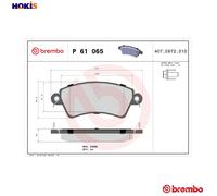 BREMBO P 61 065 Brake pad set