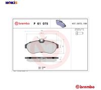 BREMBO P 61 075X Brake pad set
