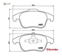 BRAKE PAD SET DISC BRAKE P 61 086 FOR OPEL CORSA/Hatchback/Van CITROEN C4/MPV