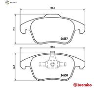 BRAKE PAD SET DISC BRAKE FOR CITROËN C4/II/PICASSO/MPV/GRAND DS4 DS59HR 1.6L