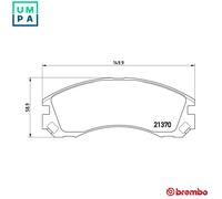 Brembo P61089 Front Disc Brake Pad - Set of 4