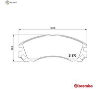 BRAKE PAD SET DISC BRAKE P 61 089 FOR MITSUBISHI SPORT/MONTERO/PAJERO/WAGON 2.0L