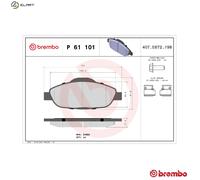 Brembo Brake Pads Front With Caliper Screws Fits Peugeot 3008 308 CC 308 SW