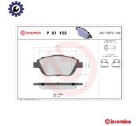 Brembo Brake Pads Front With Caliper Screws Fits Citroën C3 DS3 DS Opel Peugeot
