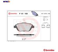 Brembo Brake Pad Set P61103X - Front Fits OPEL CORSA 1.2 (2019) - 1647863580 3649095