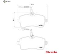 Brembo Brake Pad Set P 61 109 – Front for Peugeot 407/407 SW 1.6L/1.7L