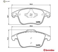 BREMBO P 61 117 Brake pad set