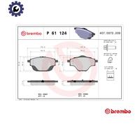 BREMBO P 61 124 Brake Pads