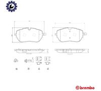 Brake pads P 61 128 BREMBO for PEUGEOT DS OPEL CITROËN