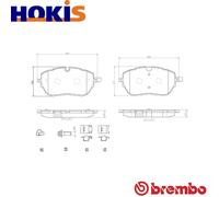 Brake pads P 61 128 BREMBO for PEUGEOT DS OPEL CITROËN